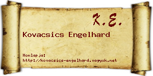 Kovacsics Engelhard névjegykártya